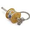 Prayer Wheel Pendant (Silver) Keychain - Image 4