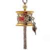 Prayer Wheel Pendant (Silver) Keychain - Image 5