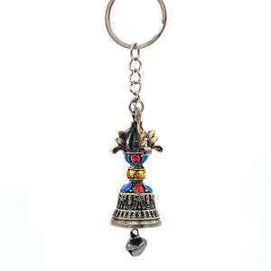 Tibetan Prayer Bell Keychain