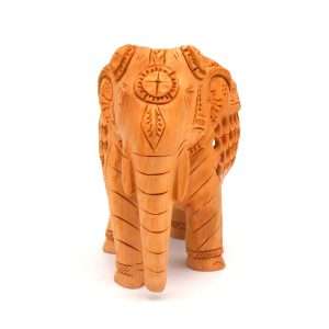 Likla Handcrafted Wood Jali Elephant Statue