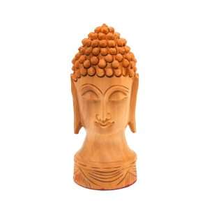 Likla Wooden Hand Carved Buddha Head