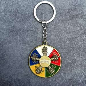 Likla Tibetan Om Mani Padme Hum Keychain with Julley Fidget Spinner