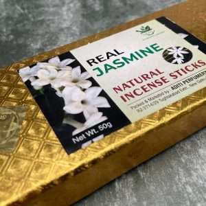 Real Jasmine Natural Incense Stick with ceramic Incense Stick Holder, 50 gm