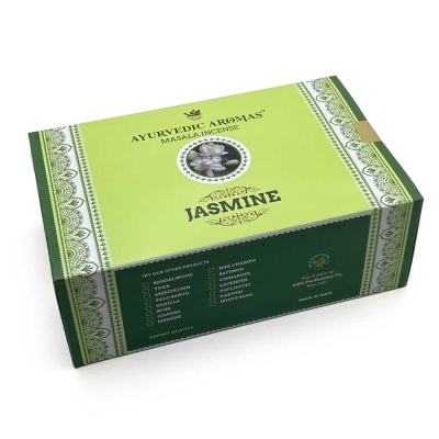 Ayurvedic Aromas Jasmine Masala Incense, 15 gm, Pack of 12