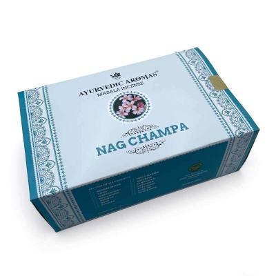 Ayurvedic Aromas Nag Champa Masala Incense, 15gm, Pack of 12