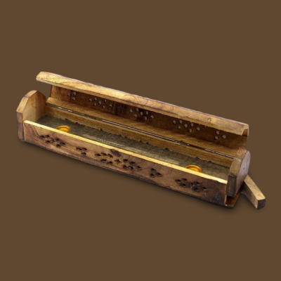 TIBETAN WOODEN INCENSE HOLDER