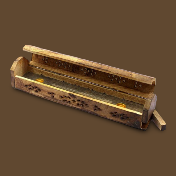 TIBETAN WOODEN INCENSE HOLDER