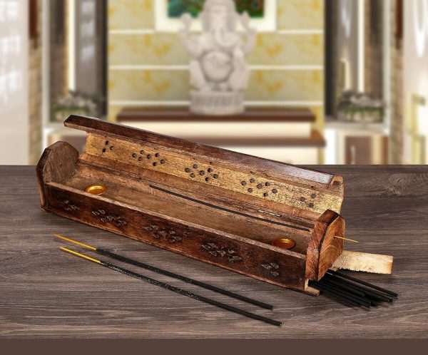 TIBETAN WOODEN INCENSE HOLDER - Image 3