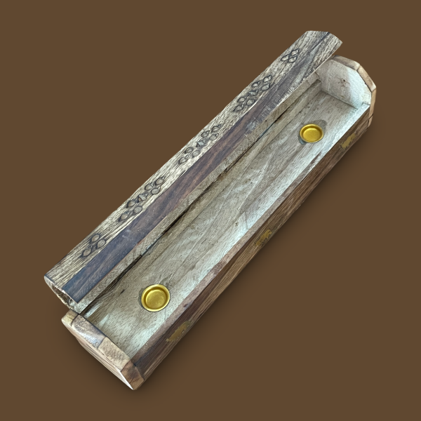 TIBETAN WOODEN INCENSE HOLDER - Image 4